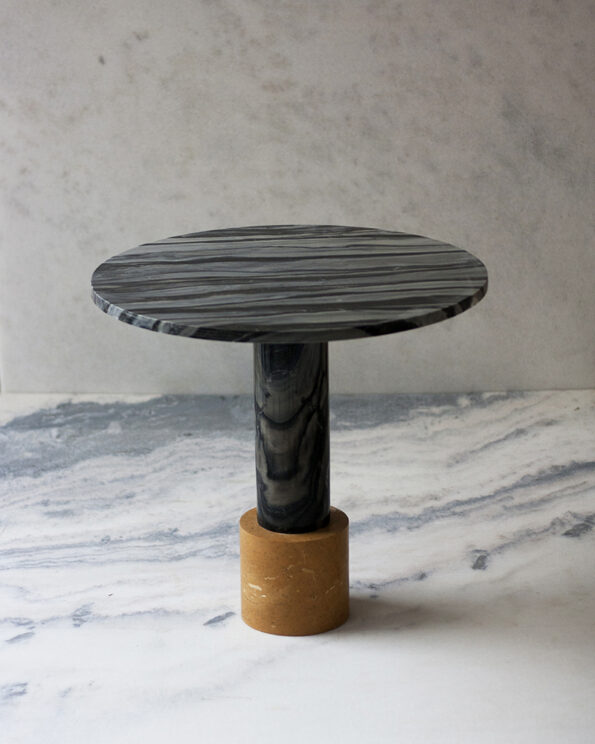 Side table in limited edition by studio Raw Material, contemporary collectible design