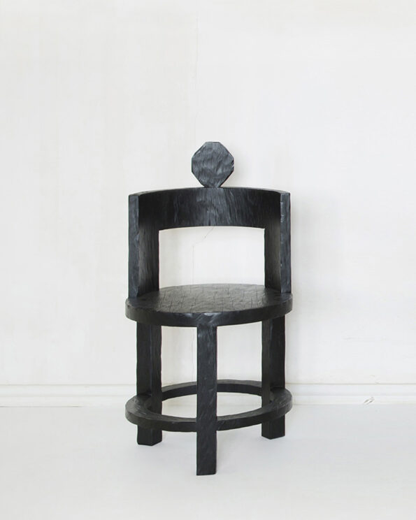 Sculptural chair by Rooms, contemporary collectible design