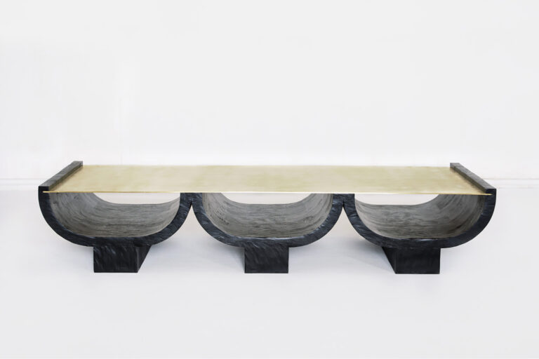 Triple coffee table by Rooms on Kolhoze.fr collectible design