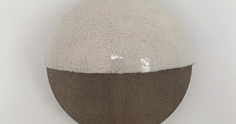 Raku half-moon sconce - Kolkhoze