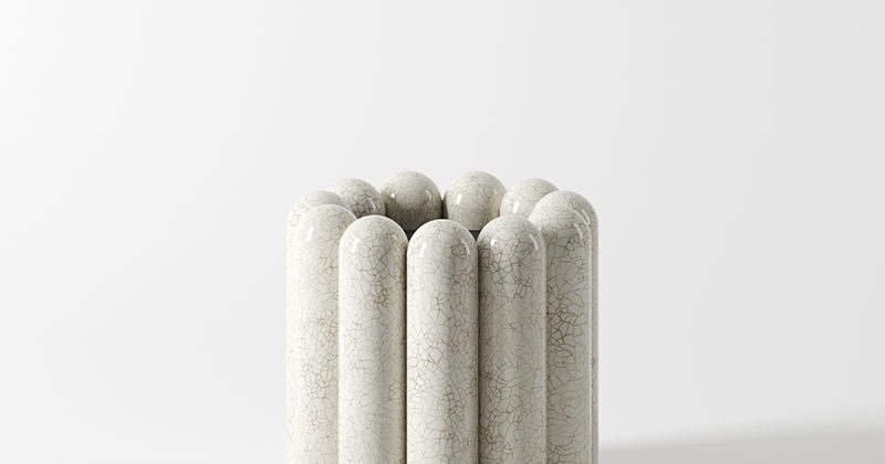 Raku Yaki side table - Kolkhoze